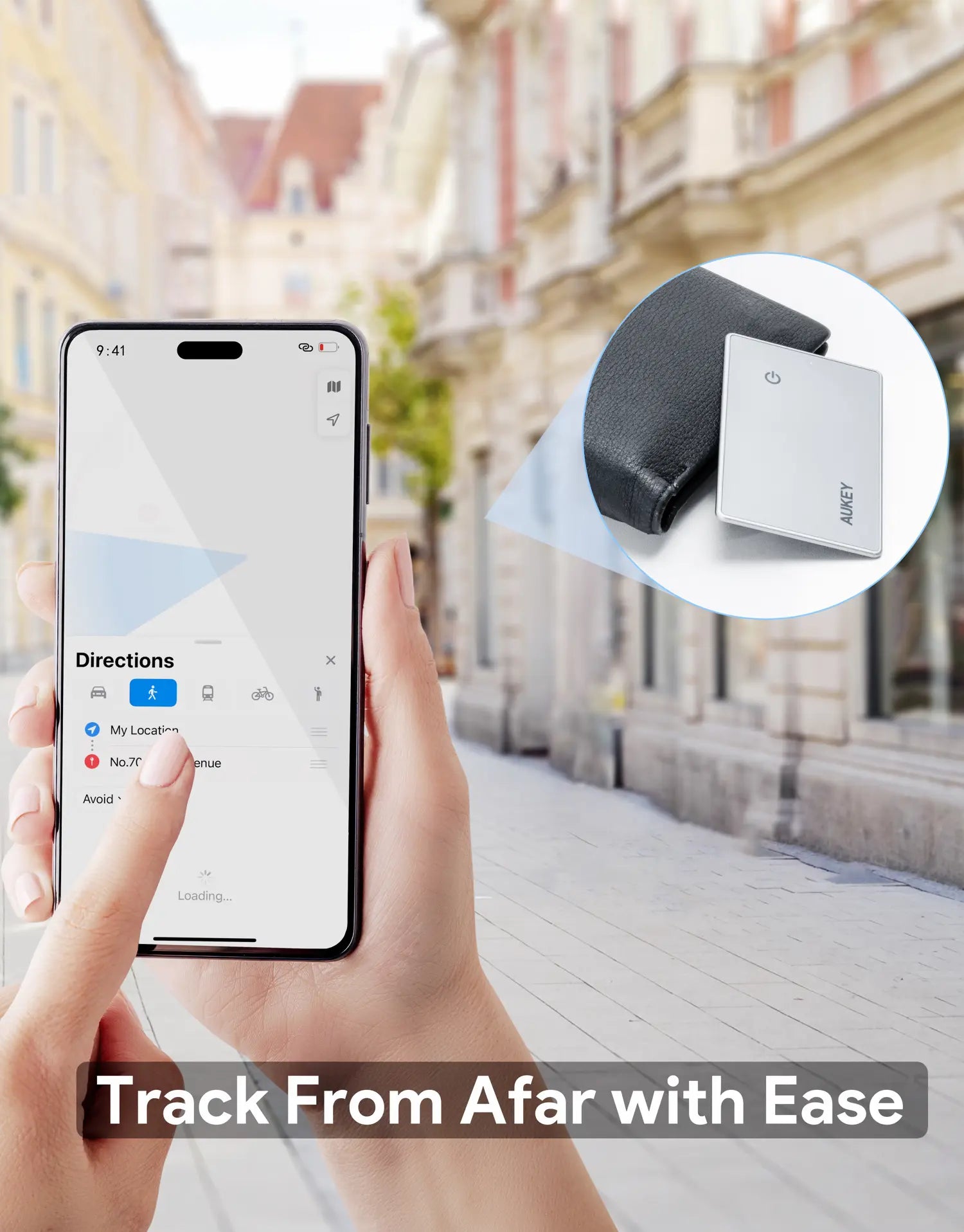 aukey track mate 3 smart bluetooth tracker (tm 21)