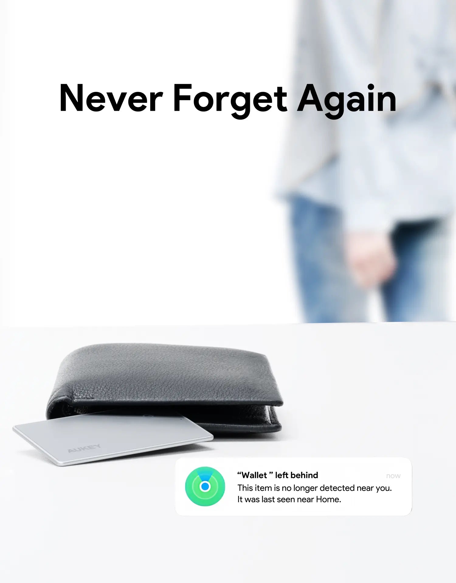 aukey track mate 3 smart bluetooth tracker (tm 21)