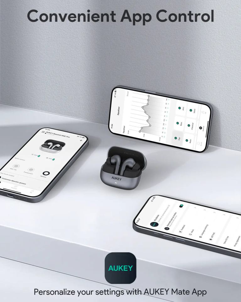 aukey true wireless earbuds with hybrid anc beyond anc pro (ep b1) aukey true wireless earbuds with hybrid anc beyond anc pro (ep b1)