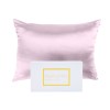 v160 10002251 v160 10002251 02 1 1.jpg Pink silk pillowcase with Royal Comfort packaging.