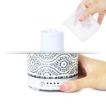 Filling and operating an aromatherapy diffuser.
