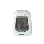 White Lenoxx electric heater with controls.
