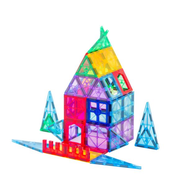 Colourful magnetic tile building toys for kids