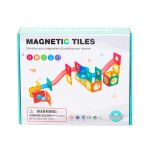 88 pcs non toxic stem educational, durable magnetic tiles/puzzle with storage bag Colourful magnetic tiles toy with choking hazard warning.