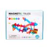 Magnetic tiles construction set for creative play.