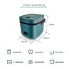 1.2l mini rice cooker travel small non stick pot for cooking soup rice stews Compact teal rice cooker, 1.2L capacity, quick cooking.