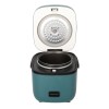 1.2l mini rice cooker travel small non stick pot for cooking soup rice stews Compact teal rice cooker with open lid