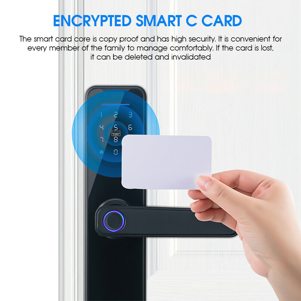 Smart card unlocking digital door lock