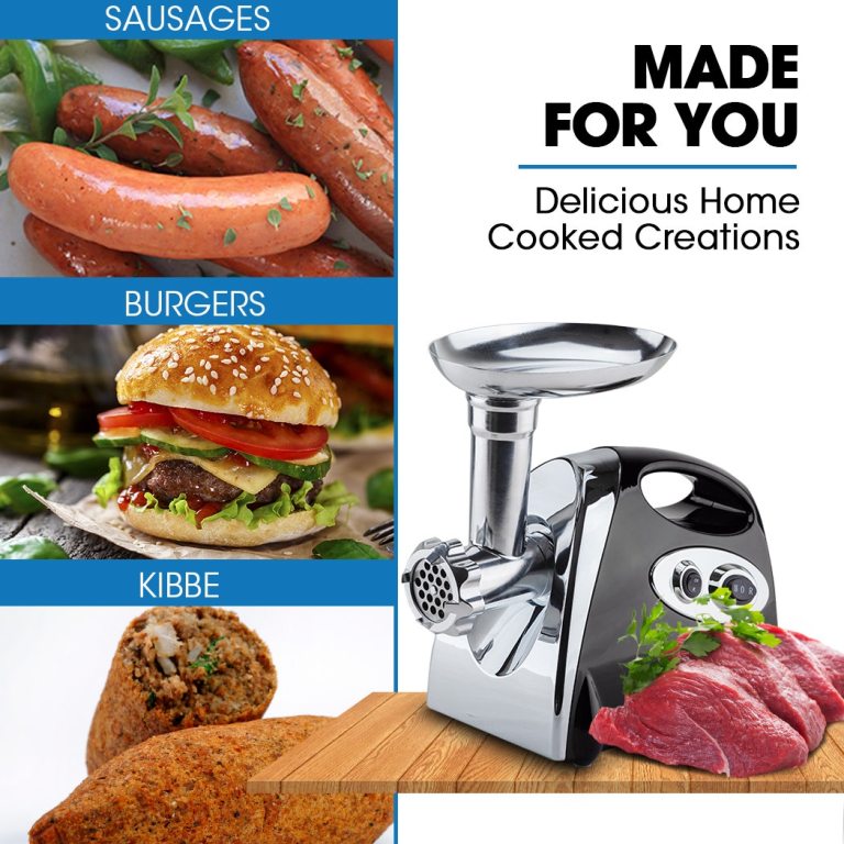 eurochef electric meat grinder, stainless steel mincer sausage filler kibbe maker, black eurochef electric meat grinder, stainless steel mincer sausage filler kibbe maker, black