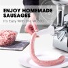 eurochef electric meat grinder, stainless steel mincer sausage filler kibbe maker, red