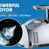 eurochef electric meat grinder, stainless steel mincer sausage filler kibbe maker, silver eurochef electric meat grinder, stainless steel mincer sausage filler kibbe maker, silver