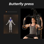 PROFLEX M8000 Multi-Station Home Gym with 98lbs Weights