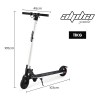 alpha peak electric scooter 300w power up to 25km/h adult teens e scooter easy fold, white Alpha Peak scooter dimensions and weight shown.