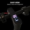 alpha urban 8 electric scooter, suspension, 25km range, 8.5 inch wheels, brushless motor, motorised commuter escooter for adults, grey Electric scooter display with speed, mode, charge indicators.