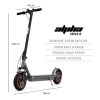 alpha urban 10 electric scooter, 35km/h, suspension, 35km range, 10 inch wheels, brushless motor, free app, motorised commuter escooter for adults, grey Electric scooter with specs: 400W motor, 35km range.