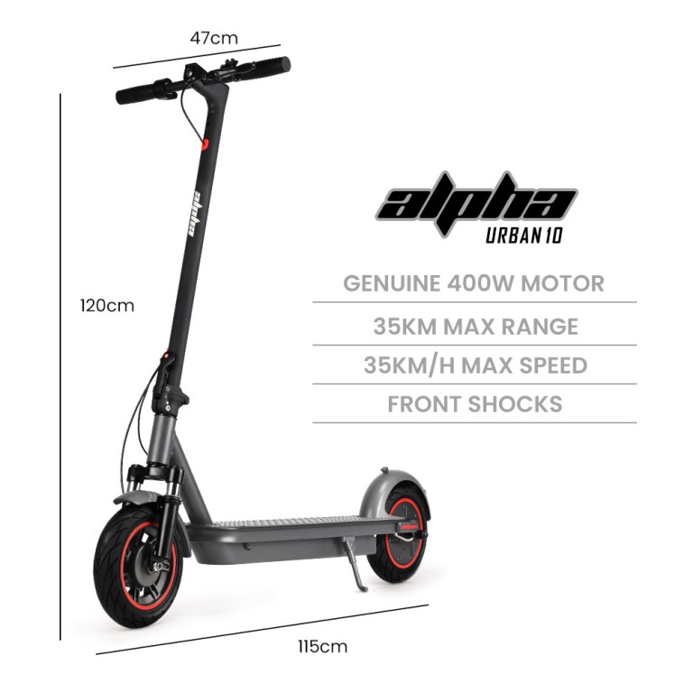 Electric scooter with specs: 400W motor, 35km range.
