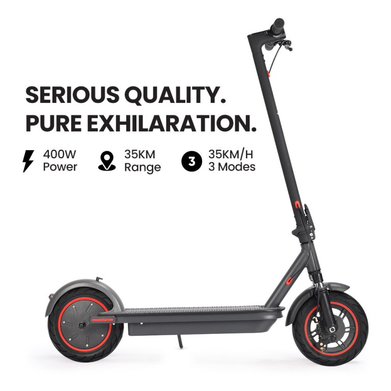 Electric scooter with 400W power and 35KM range.