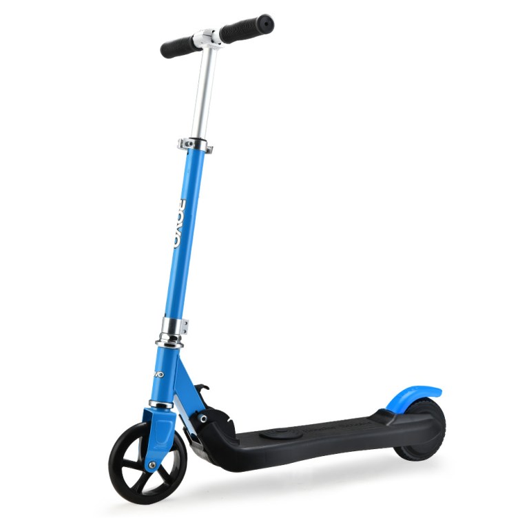 v219 trnescrvm2ba 74424 00.jpg Blue kick scooter with black wheels and handlebar.