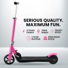 rovo kids electric scooter lithium ride on foldable e scooter 125w rechargeable, pink Pink scooter with lithium power, 20km range.