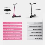 rovo kids electric scooter lithium ride on foldable e scooter 125w rechargeable, pink Comparison of Rovo Kids and other scooters.