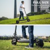 valk primal 9 dual motor 1600w extreme hill climbing e scooter electric, black Rider on electric scooter in park