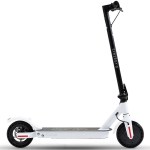 v219 trnescvas5w 74428 00.jpg White electric scooter with black handlebars.