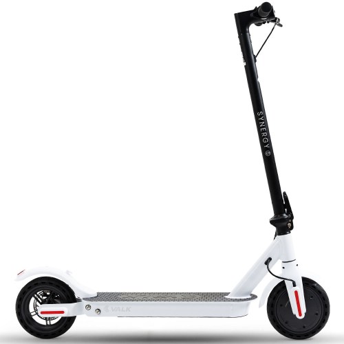 v219 trnescvas5w 74428 00.jpg White electric scooter with black handlebars.