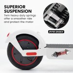 valk synergy 7 mkii electric scooter 500w 15ah, motorised escooter for adults, white Electric scooter with superior suspension and dual springs.