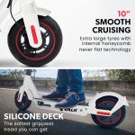 valk synergy 7 mkii electric scooter 500w 15ah, motorised escooter for adults, white Electric scooter with durable tyres and silicone deck.