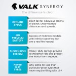 valk synergy 7 mkii electric scooter 500w 15ah, motorised escooter for adults, white Valk Synergy product features: specs, battery, suspension, tyres.