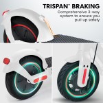 valk synergy 7 mkii electric scooter 500w 15ah, motorised escooter for adults, white Electric scooter with comprehensive three-way braking system.