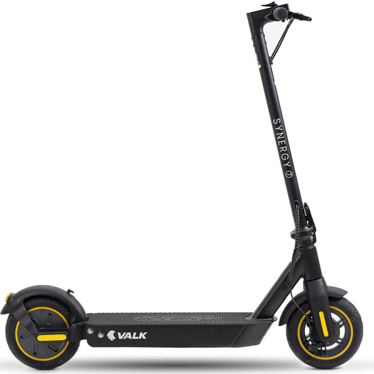 v219 trnescvas7y 74430 00.jpg Black electric scooter with yellow wheel accents