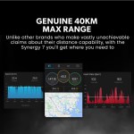 valk synergy 7 mkii 500w electric scooter 15ah 37v battery foldable e scooter adult ride on Graph showing 40km max range for Synergy 7