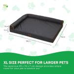orthopaedic dog bed xl grey memory foam mattress waterproof removable cover orthopaedic dog bed xl grey memory foam mattress waterproof removable cover