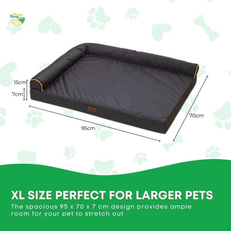 orthopaedic dog bed xl grey memory foam mattress waterproof removable cover orthopaedic dog bed xl grey memory foam mattress waterproof removable cover