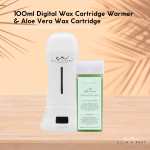 ellie & ruby 100ml digital wax warmer + 100ml aloe vera cartridge pack Digital wax warmer and aloe vera cartridge