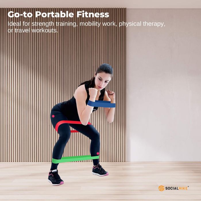 social hike resistance bands 5 pack – anti slip latex workout loops 2.3–18.1kg social hike resistance bands 5 pack – anti slip latex workout loops 2.3–18.1kg