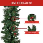 christabelle 305cm extra long christmas garland with berries christabelle 305cm extra long christmas garland with berries