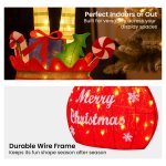christabelle elf in gift sack christmas display warm white led lights 86cm for decoration w/wire frame construction christabelle elf in gift sack christmas display warm white led lights 86cm for decoration w/wire frame construction