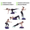 powertrain fitness yoga ball home gym workout balance trainer purple powertrain fitness yoga ball home gym workout balance trainer purple
