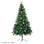 christabelle green christmas tree 1.8m xmas decor decorations 850 tips Artificial Christmas tree, ornaments not included.