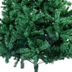 Artificial pine Christmas tree branches close-up.
