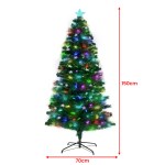 150cm Christmas tree with colourful lights and star