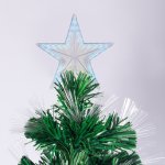 Star topper on Christmas tree