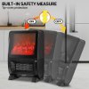 pronti 2000w 3d fire ptc electric portable room heater Electric heater with tip-over safety feature.