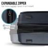 Expandable luggage zipper, heavy-duty, and anti-burst features.