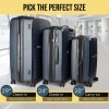 Three different suitcase sizes for travel.
