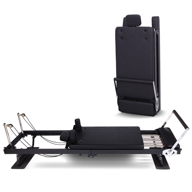 powertrain aria steel foldable pilates board reformer multifunctional core exercise set ab trainer with platform extender sitting box jumpboard and footbar for indoor outdoor full body fitness home
