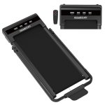 powertrain k500 walking pad treadmill 2 in 1 foldable walking & running machine w/2.5hp motor dual led displays 2 level