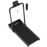 powertrain k500 walking pad treadmill 2 in 1 foldable walking & running machine w/2.5hp motor dual led displays 2 level